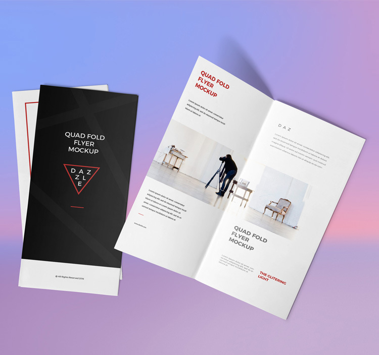 工廠異形手表產(chǎn)品目錄宣傳廣告頁彩色異形燙金雙膠紙三折頁印刷